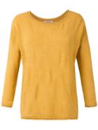 Mara Mac Textured Knit Blouse - Yellow