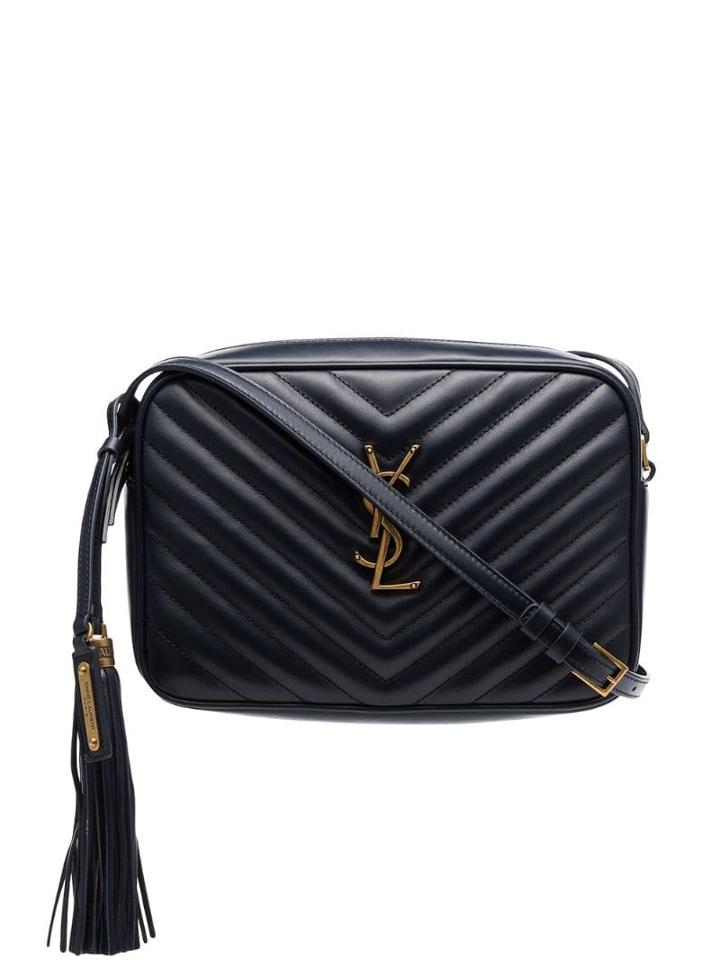 Saint Laurent Lou Quilted Cross-body Bag - Blue