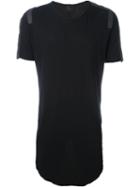 Lost & Found Ria Dunn Long Shoulder Detail 'taped' T-shirt, Men's, Size: Small, Black, Cotton