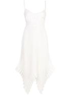 Zimmermann Asymmetric Midi Dress - White