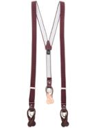 Tagliatore Stitch-detail Braces - Red