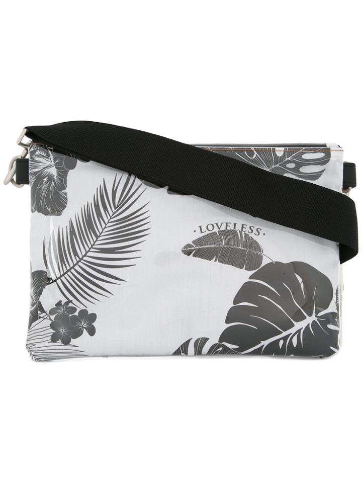 Loveless Printed Clutch Bag - White
