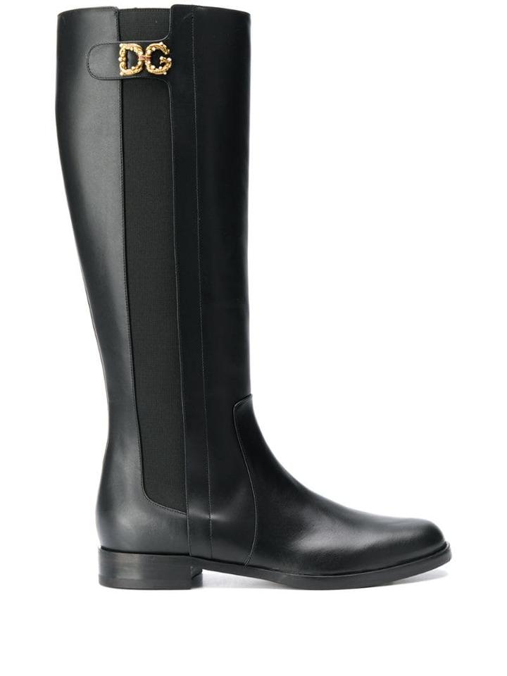 Dolce & Gabbana Dg Logo Boots - Black