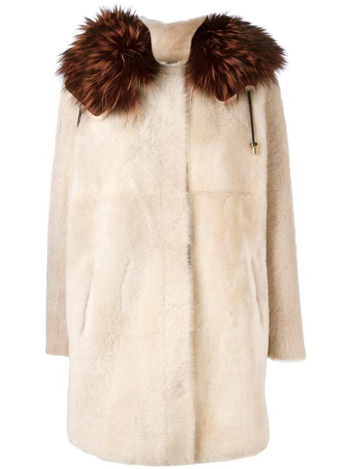 Yves Salomon Trim Detail Hooded Jacket