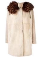 Yves Salomon Trim Detail Hooded Jacket