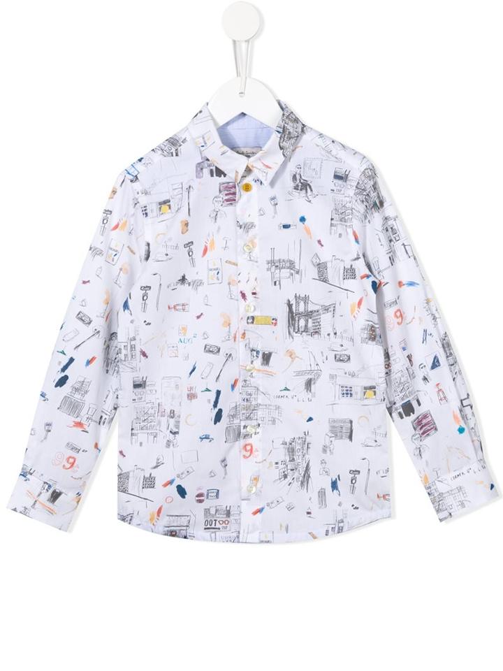 Paul Smith Junior Sketch Print Shirt