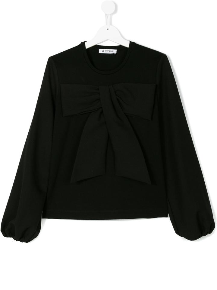 Dondup Kids Teen Tie Front Blouse - Black