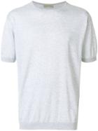 John Smedley Marl Effect T-shirt - Grey