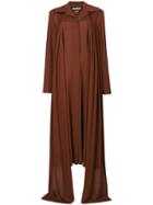 Jacquemus Loose Fit Long Dress - Brown
