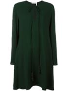 Chloé Slit-front Dress, Women's, Size: 34, Green, Acetate/viscose/silk