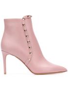 Valentino Valentino Garavani Rockstud Ankle Boots - Pink