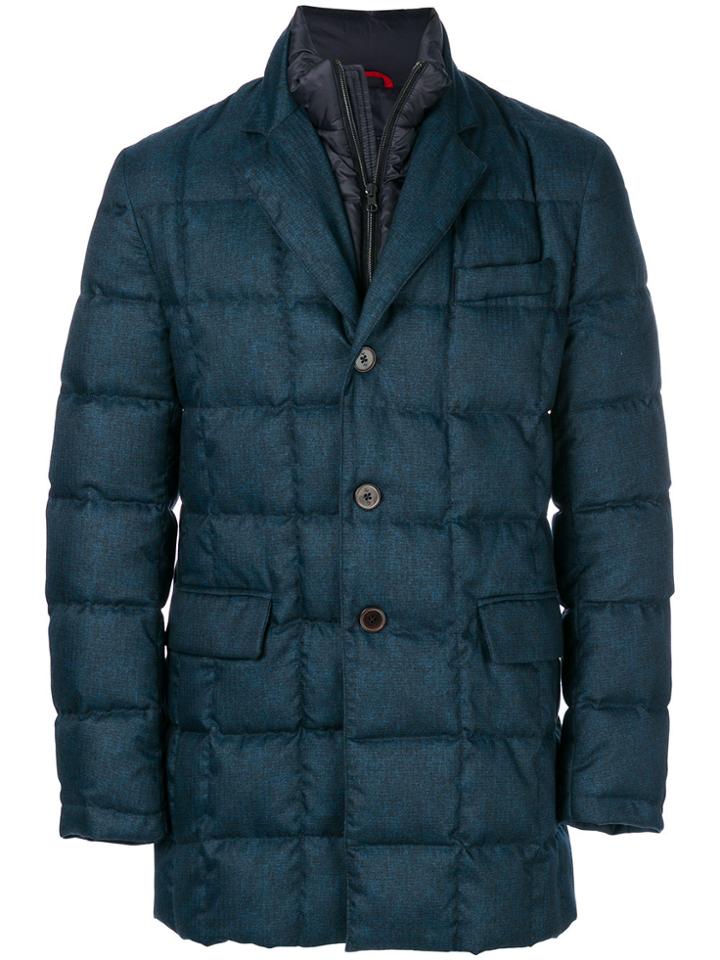Fay Internal Layer Padded Jacket - Blue