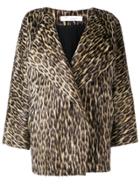 Iro Leopard Print Coat - Nude & Neutrals