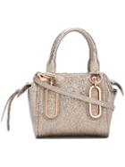 See By Chloé Mini 'paige' Crossbody Bag, Women's, Grey, Lamb Skin/cotton