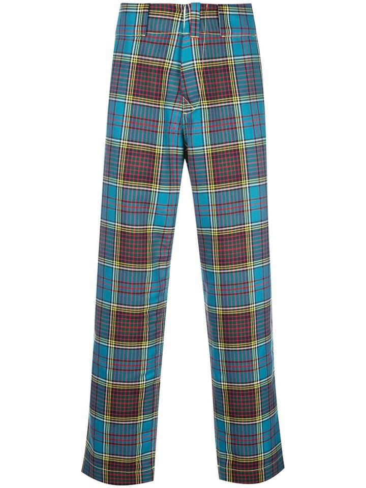 Marni Classic Check Trousers - Blue