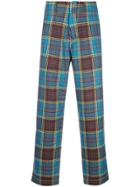 Marni Classic Check Trousers - Blue