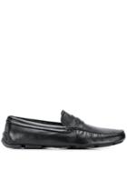 Giorgio Armani Slip On Loafers - Black
