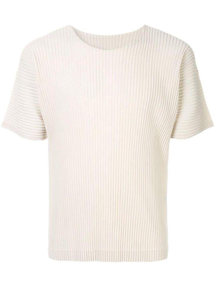 Homme Plissé Issey Miyake Micro-pleated Pullover - White