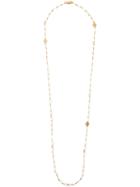 Tory Burch Pearl And Logo Necklace, Women's, White