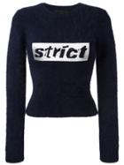 Alexander Wang Strict Cropped Jumper - Blue