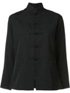 Yohji Yamamoto China Button Jacket, Women's, Size: 2, Black, Wool