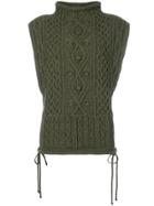 Ports 1961 Sleeveless High Neck Sweater - Green