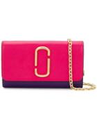 Marc Jacobs Mini Envelope Shaped Clutch - Pink & Purple