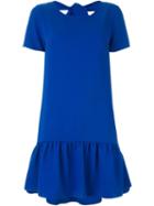 P.a.r.o.s.h. 'panter' Short Dress, Women's, Size: Large, Blue, Polyester