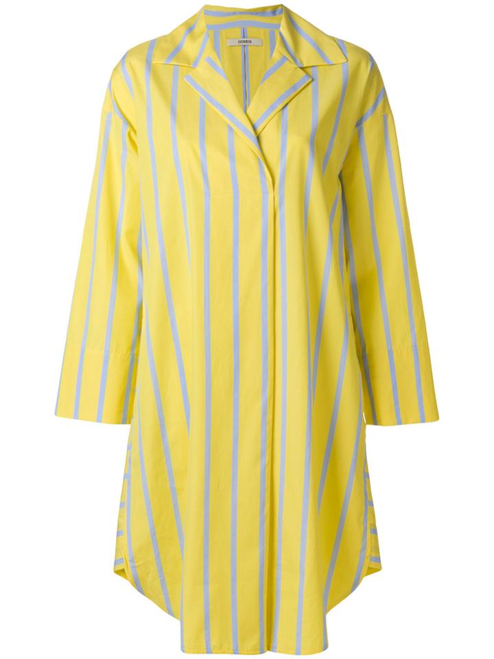 Odeeh Striped Poplin Dress - Yellow & Orange