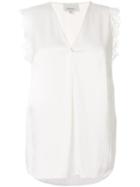 3.1 Phillip Lim Lace Trim V-neck Tank - White