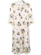 Forte Forte Floral Shirt Dress - Neutrals