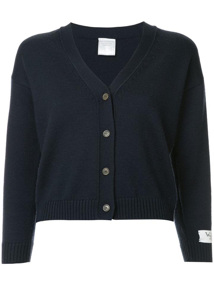 We11done Classic Cardigan - Blue