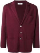 Fashion Clinic Three Button Cardigan, Men's, Size: Medium, Pink/purple, Wool