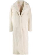 Yves Salomon Meteo Long-line Coat - White