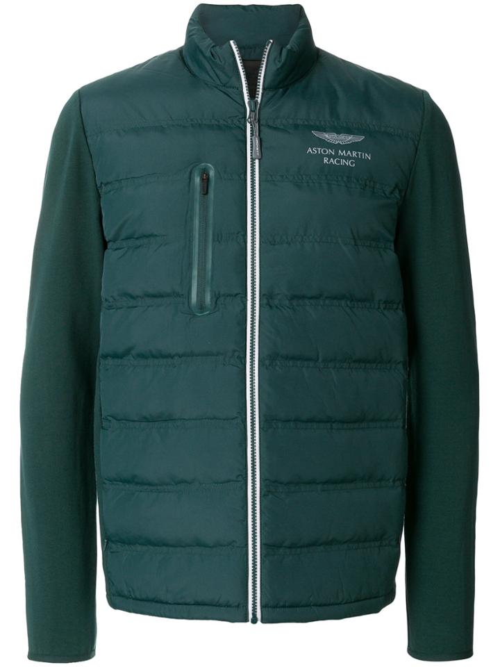 Hackett Aston Martin Logo Padded Jacket - Green