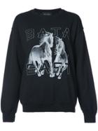 Baja East Logo Print Sweatshirt - Black