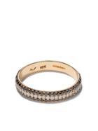 Lizzie Mandler Fine Jewelry 18kt Yellow Gold Three Row Pave Cigar