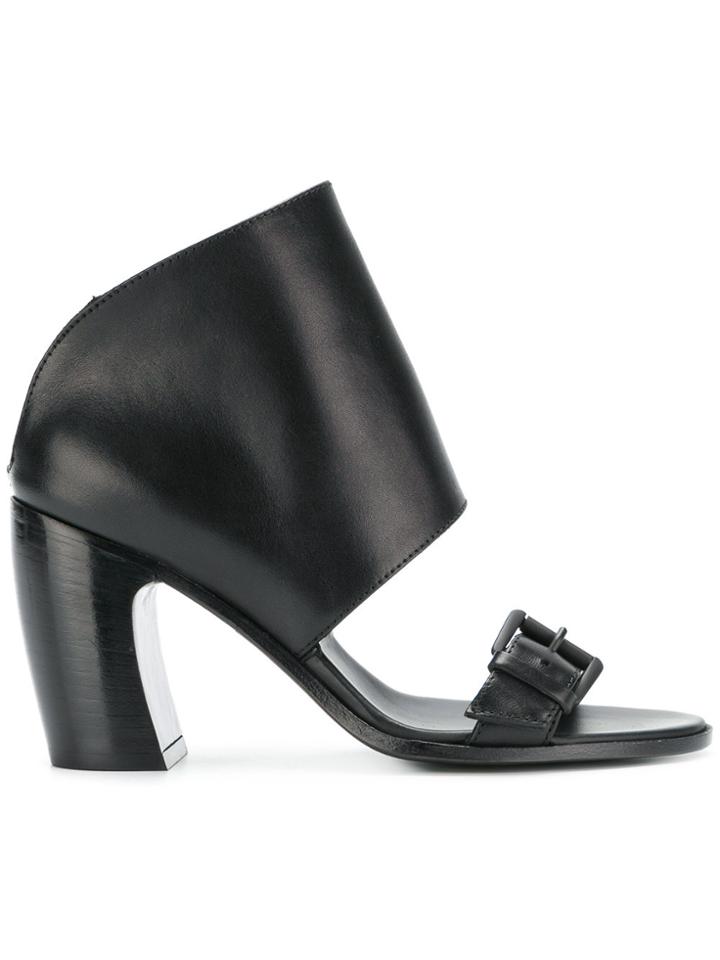 Ann Demeulemeester Blanche Covered Mid-heel Sandals - Black