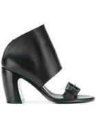 Ann Demeulemeester Blanche Covered Mid-heel Sandals - Black