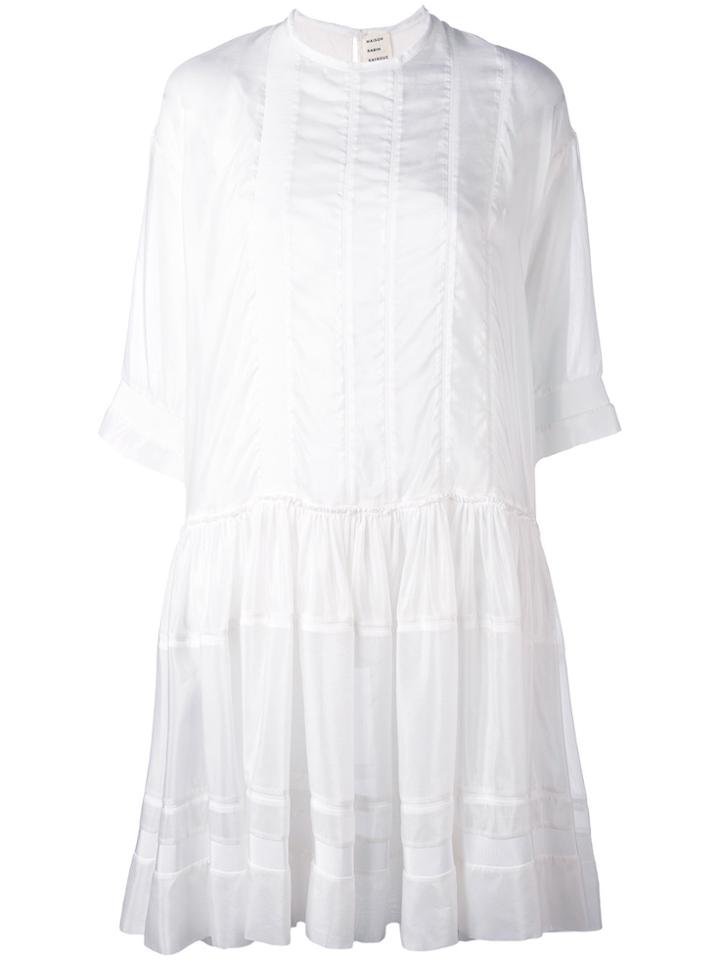 Maison Rabih Kayrouz Drop Hem Dress - White