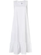 Comme Des Garçons Comme Des Garçons Frill Hem Sleeveless Dress - White