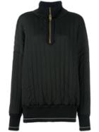 Chloé Zipped Quilted Jumper, Women's, Size: Medium, Black, Viscose/virgin Wool