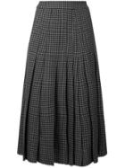 Maison Flaneur Houndstooth Skirt - Grey