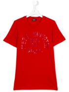 Diesel Kids - Logo Print T-shirt - Kids - Cotton - 14 Yrs, Red