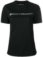 Paco Rabanne Lettering Logo Print T-shirt - Black
