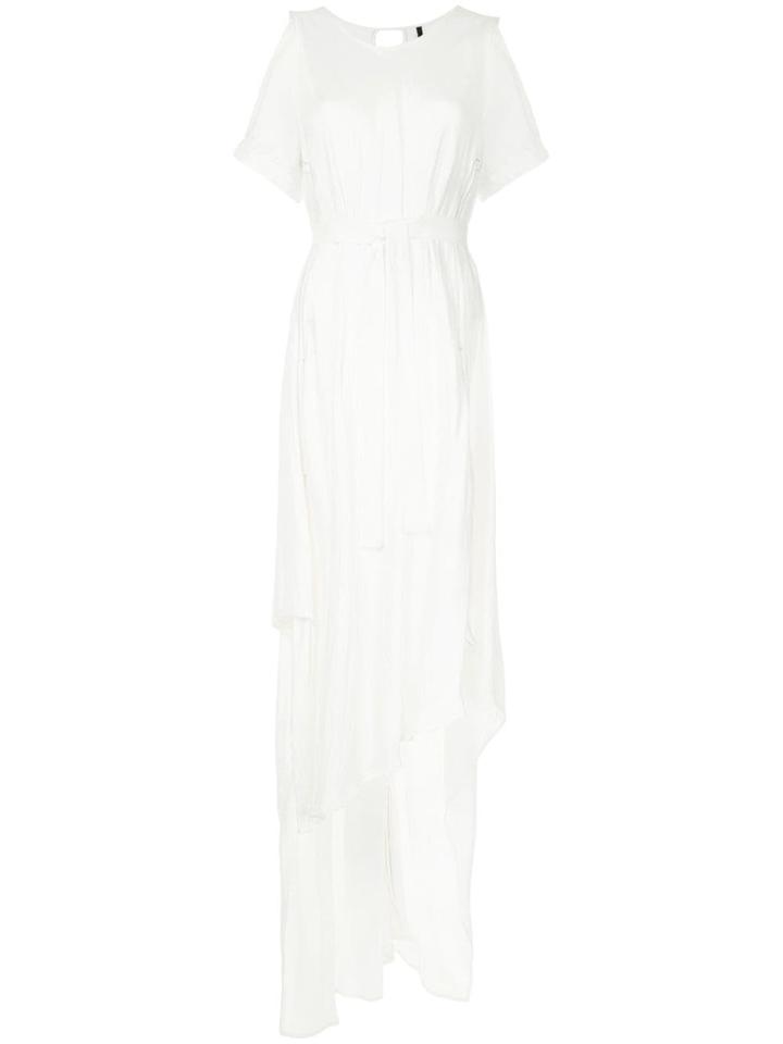 Taylor Open Intermittent Dress - White