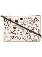 Dolce & Gabbana Doodle Clutch - Nude & Neutrals