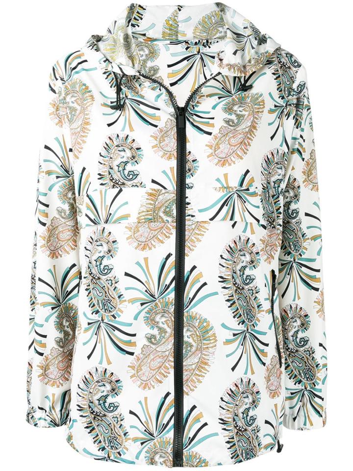 Etro Paisley Print Hooded Jacket - White