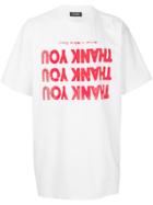 Raf Simons Thank You Printed T-shirt - White