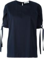 Jil Sander Lace-up Sleeve Top